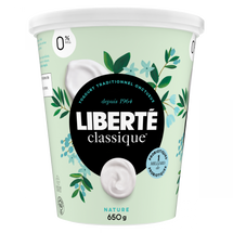 LIBERTÉ CLASSIQUE, YOGOURT NATURE 0%, 650G