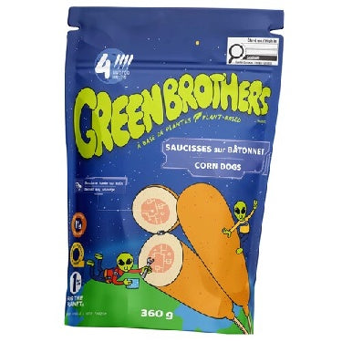 GREEN BROTHERS, SAUCISSES VÉGÉ SUR BATONNET 360G