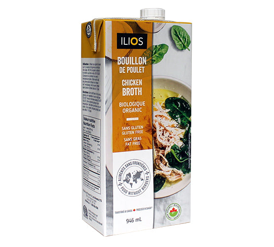 COMPLIMENTS, ORGANIC CHICKEN BROTH LESS SODIUM, 900ML — Marché Nuvo