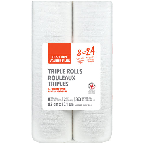VALEUR PLUS, PAPIER HYGENIQUE 2PLIS 8 UN
