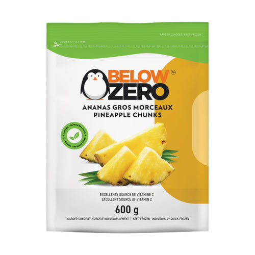 BELOW ZERO ANANAS MORCEAUX SURGELÉS 600G