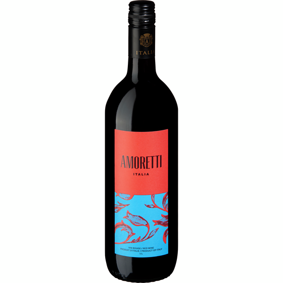 AMORETTI RED WINE ITALY - AROMATIC AND FLEASY, 1 L