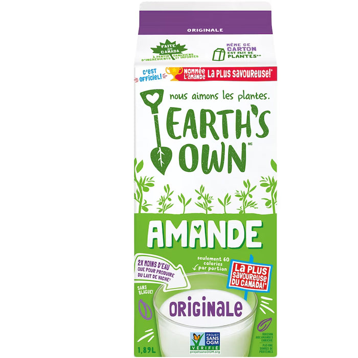 EARTH'S OWN, BOISSON D'AMANDE, 1.89L