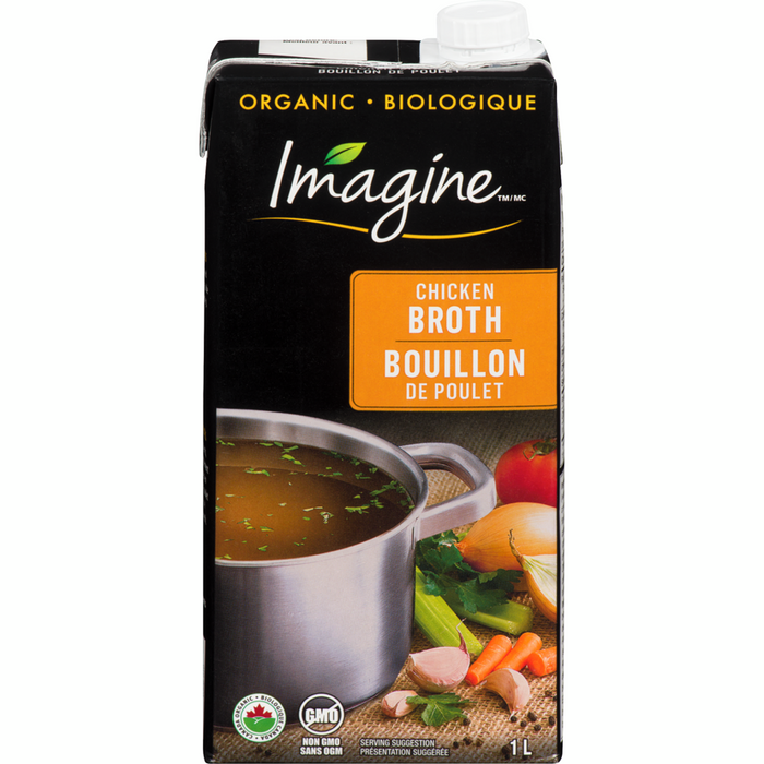 IMAGINE ORGANIC CHICKEN BROTH, 1 L