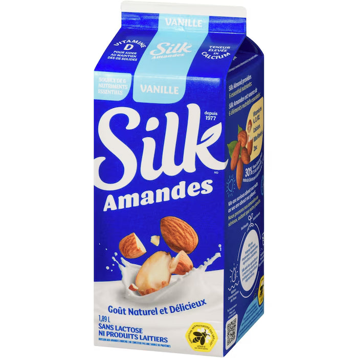 SILK, BOISSON D'AMANDES VANILLE, 1.89L