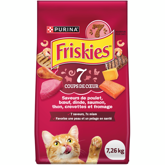 FRISKIES, 7 COUPS DE COEUR, NOURRITURE POUR CHATS, 1.42KG