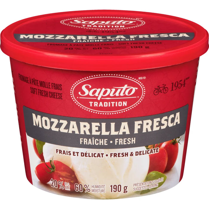 SAPUTO, MOZZARELLA FRESCA, 190 G