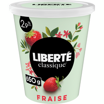 LIBERTÉ CLASSIQUE , YOGOURT FRAISE 2.9%, 650G