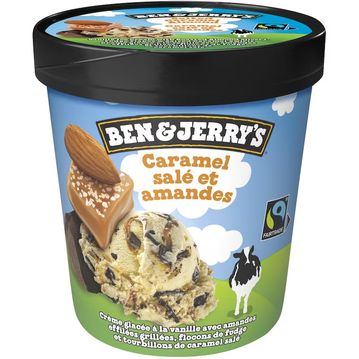 BEN & JERRY'S CARAMEL SALÉ ET AMANDES 473 ML