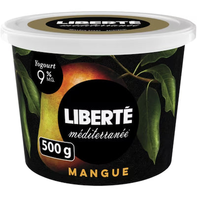LIBERTÉ YOGOURT MEDITERRANÉE MANGUE, 500 G