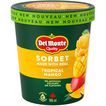 DEL MONTE, SORBET MANGUE TROPICALE, 946ml