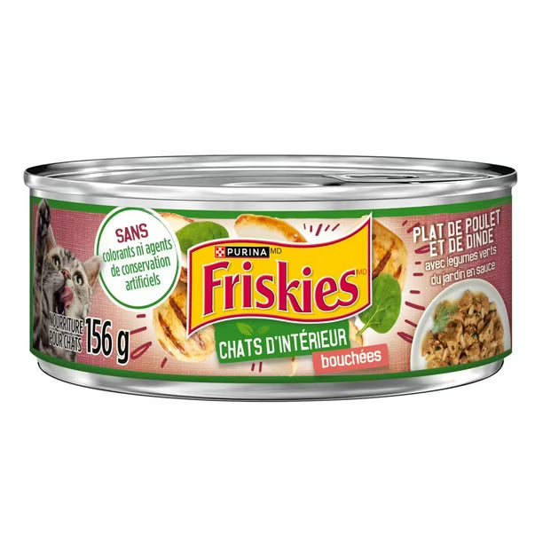 PURINA, FRISKIES BITES OF CHICKEN AND TURKEY, 156 G