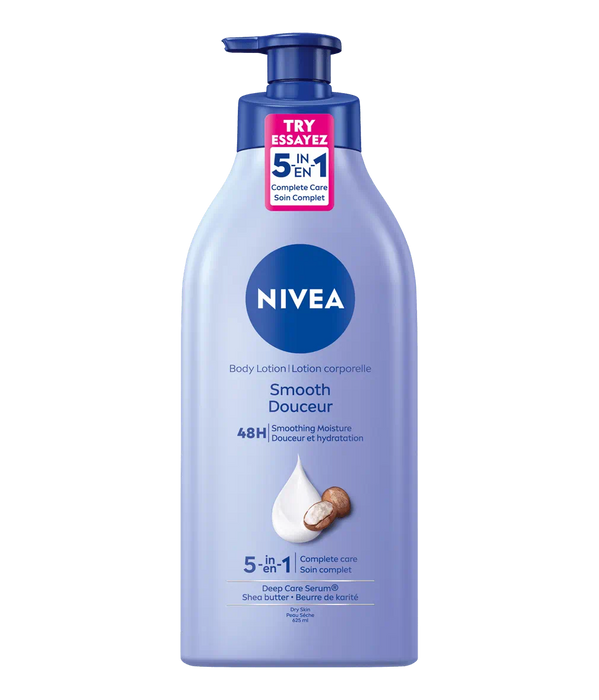 NIVEA, LOTION CORPORELLE, BEURRE DE KARITÉ 5 EN 1, 625ML