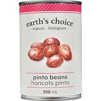 EARTH'S CHOICE, ORGANIC PINTO BEANS, 398 ML