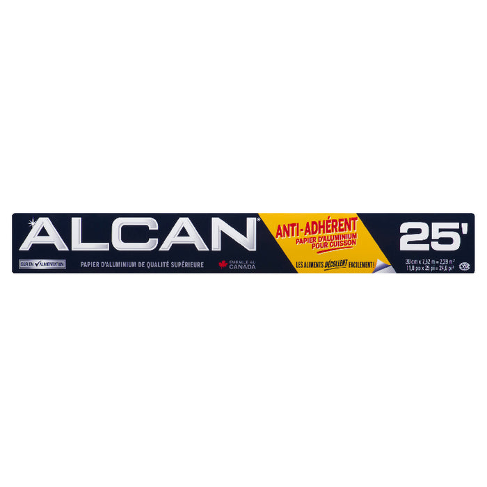 ALCAN, PAPIER D'ALUMINIUM ANTI-ADHÉRANT, 30.5 CM X 7.6 M