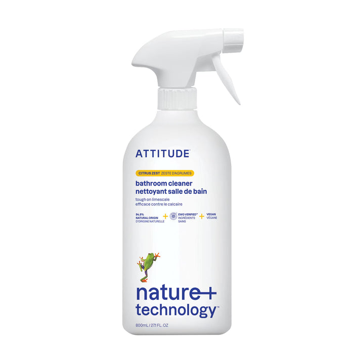 ATTITUDE, NETTOYANT POUR SALLE DE BAIN ZESTE D'AGRUMES, 800 ML