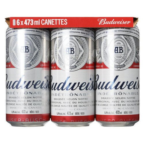 BUDWEISER BIERE 5% ACL 6x473 ML