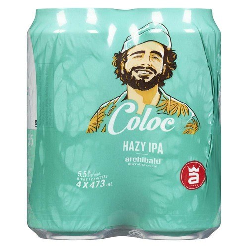 ARCHIBALD HAZY IPA COLOC 5.5% ALC. 4x473 ml