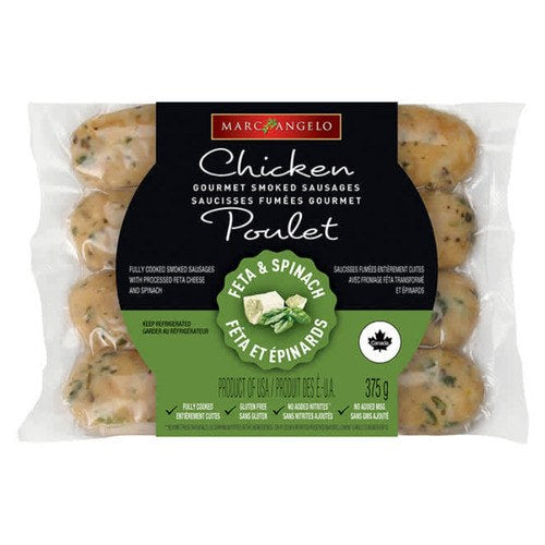 MARC ANGELO SAUCISSE POULET FETA 375G