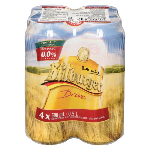 BITBURGER BIERE SANS ALCOOL 4x500 ML
