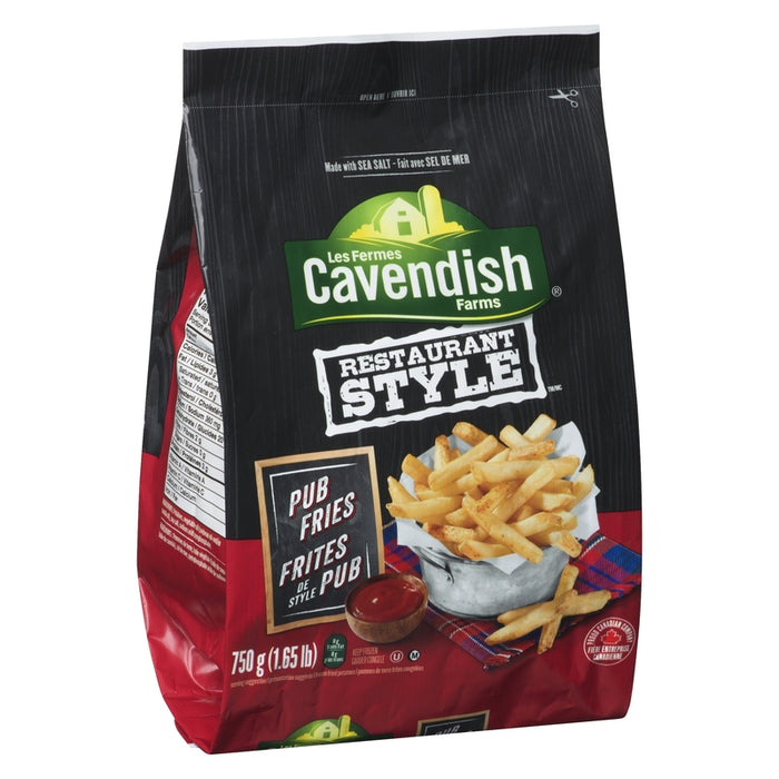 CAVFARMS FRITES PELLURE PUB 750G