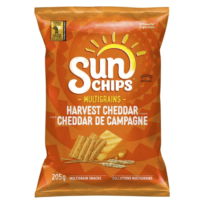 SUN CHIPS MULTIGRAINS CHEDDAR DE CAMPAGNE 205G