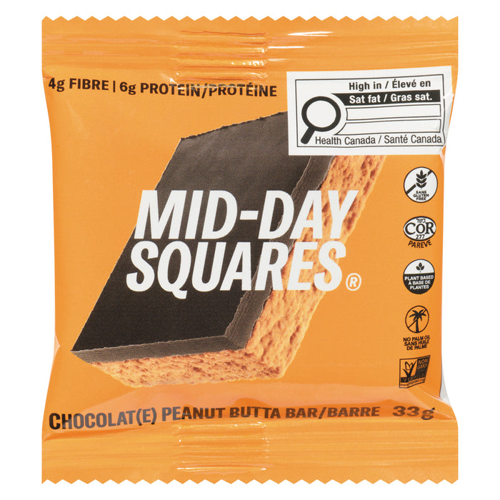MID-DAY SQUARES PEANUT BUTTA 33G