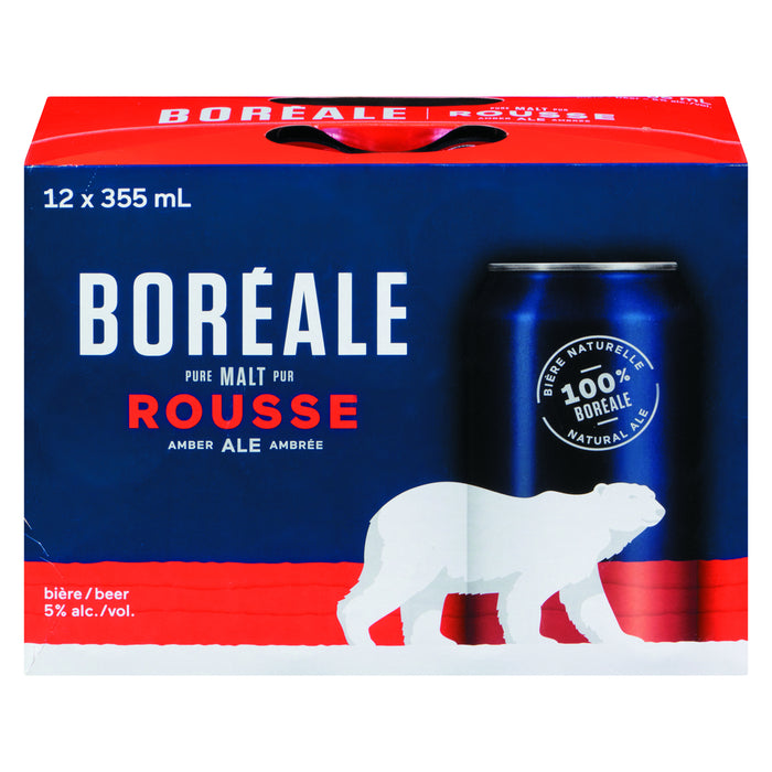 BOREALE BIERE ROUSSE CAN 12x355 ML