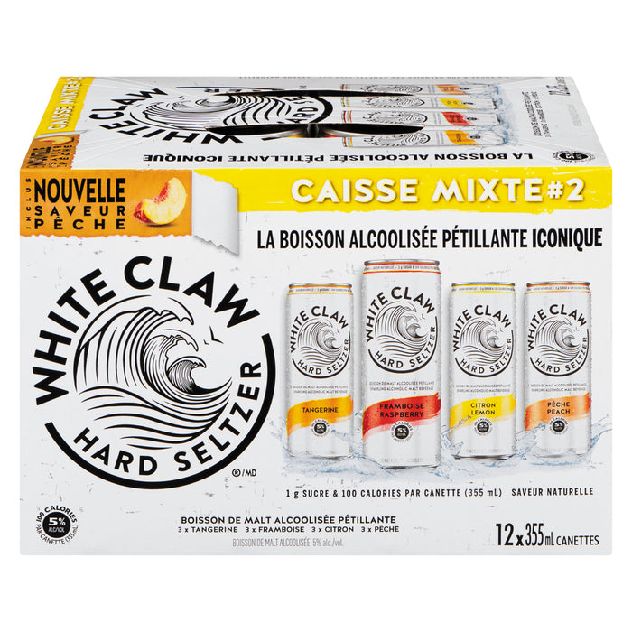 WHITE CLAW CAISSE MIXTE #2 12x355 ML