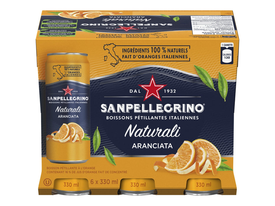 SANPELLG BOISS PET. ARANCIATA 6x330 ML