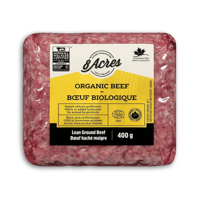 8 ACRES BOEUF MAIGRE BIOLOGIQUE 400g