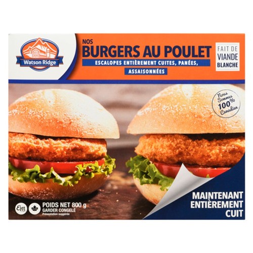 WATSON RIDGE BURGER AU POULET 800G