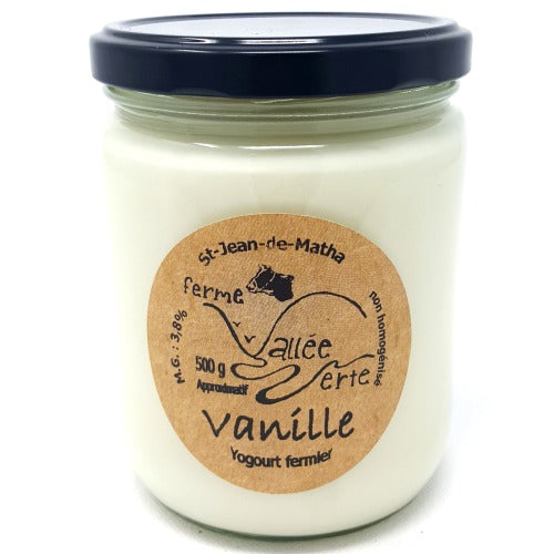 FERME VALLÉE VERTE YOGOURT VANILLE 500G