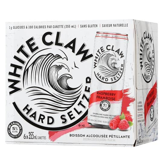 WHITE CLAW FRAMBOISE SELTZER 6x355 ML