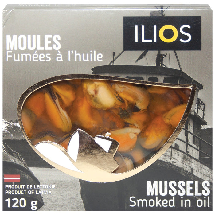 ILIOS MOULES FUMEES A L HUILE 120G