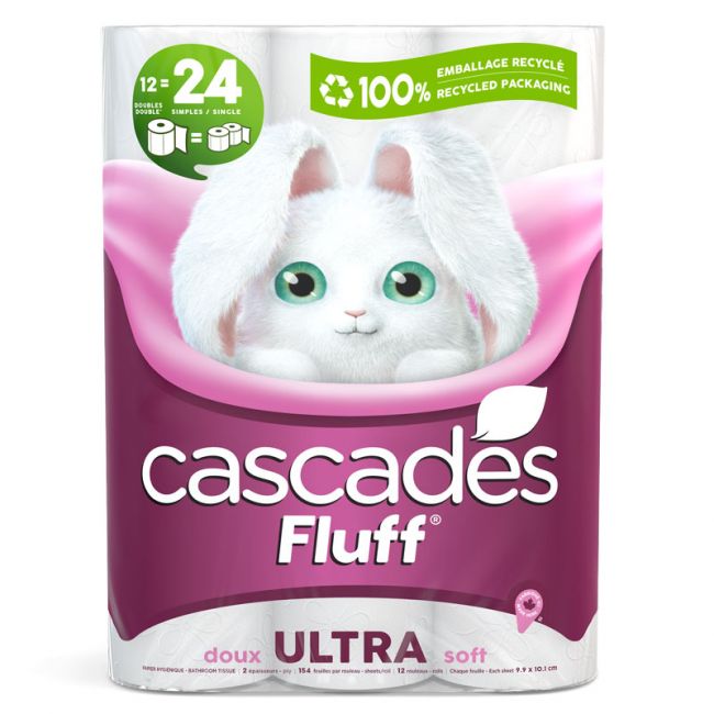 CASCADES TOILET PAPER 12UN