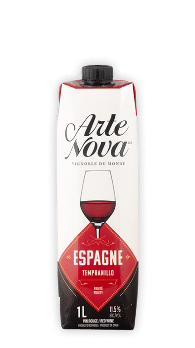 ARTE NOVA RED WINE SPAIN - FRUITY AND LIGHT, 1 L