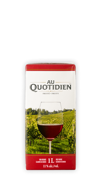 AU QUOTIDIEN, VIN ROUGE DU CANADA 11% ALC., 1L