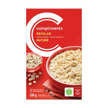 COMPLIMENTS INSTANT OATMEALS NATURAL, 280G