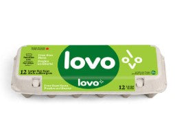 LOVO, OEUFS GROS BLANCS POULES EN LIBERTÉ, 1 DOUZAINE