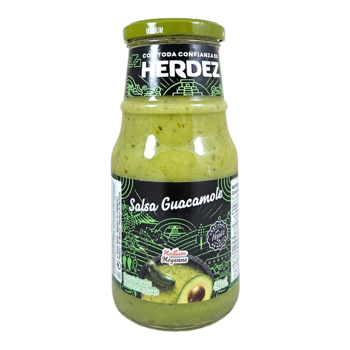 HERDEZ, SALSA GUACAMOLE MOYENNE, 431ML