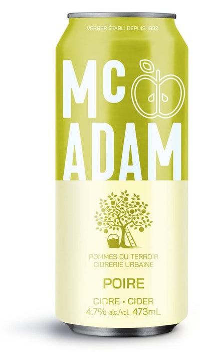 MCADAM, CIDRE URBAIN POIRE 4.7%, 473ML