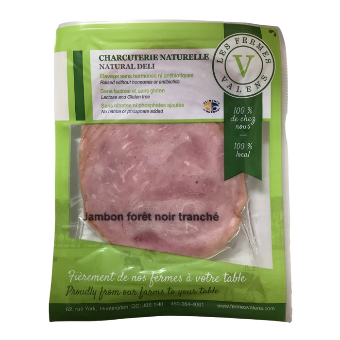 LES FERMES VALENS, JAMBON FORÊT NOIRE TRANCHÉ, 120G