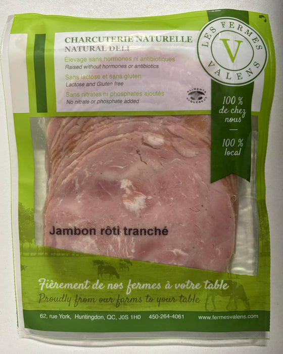 LES FERMES VALENS, JAMBON ROTI TRANCHE BIOLOGIQUE, 1 PAQUET