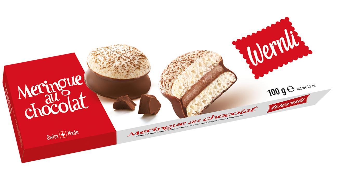 WERNLI MERINGUE AU CHOCOLAT BISCUITS 100gr