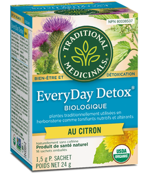 TRADITIONAL MEDICINALS, EVERYDAY DETOX CITRON BIO, 24G