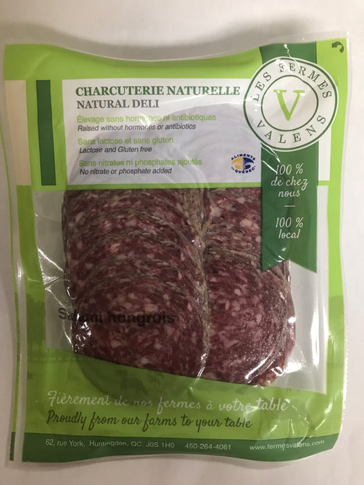 LES FERMES VALENS, SALAMI HONGROIS BIOLOGIQUE, 120G
