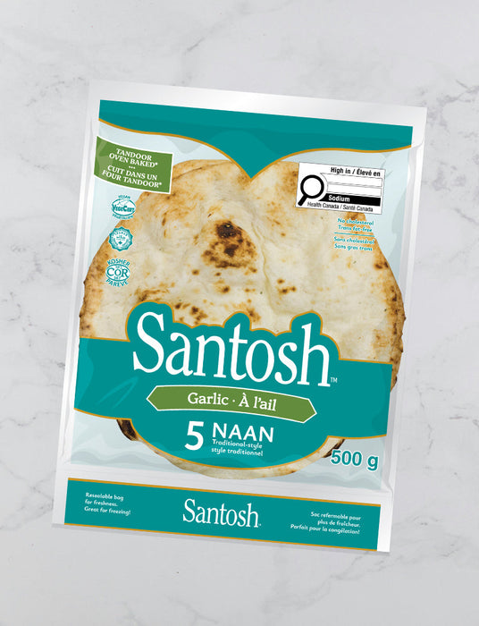 SANTOSH NAAN A L'AIL 500G