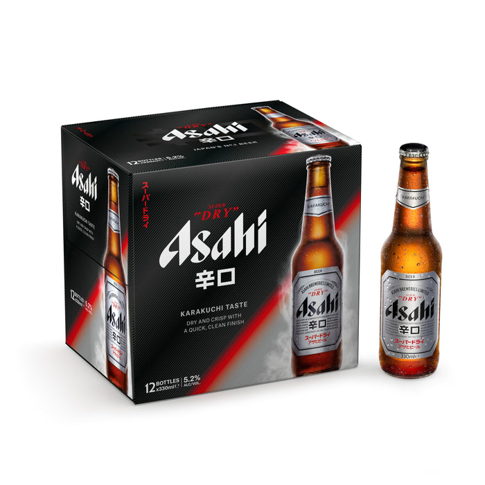 ASAHI SUPER DRY 5% BIERE JAPONAISE 12x330 ml