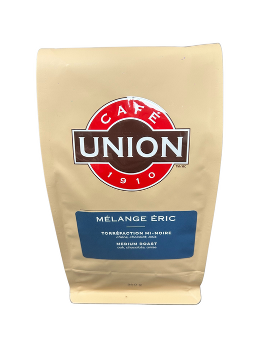 CAFE UNION MÉLANGE ÉRIC MI-NOIRE MOULU FILTRE 340g